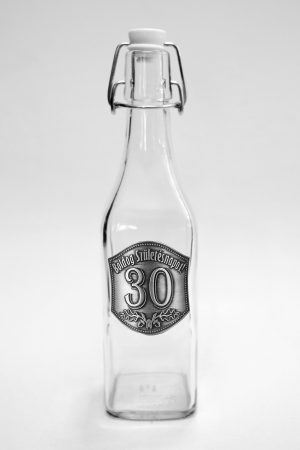 Csatos Kocka üvegpalack 0,5L - Boldog születésnapot számmal 30