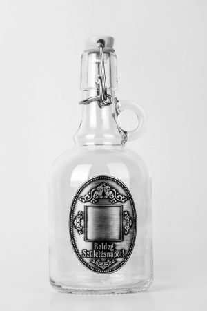 Csatos Füles üvegpalack 0,5L - Boldog születésnapot felirattal 3