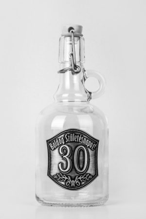 Csatos Füles üvegpalack 0,5L - Boldog születésnapot 30