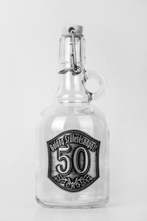 Csatos Füles üvegpalack 0,5L - Boldog születésnapot 50
