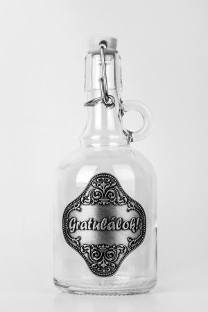 Csatos Füles üvegpalack 0,5L - Gratulálok
